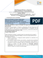 Guia de Actividades y Rúbrica de Evaluación