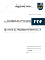 Carta de Solicitud de Ayuda Económica