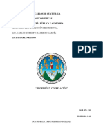 10 Trabajo de Investigacion Regresion y Correlacion Grupo 15.