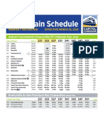 Daily Train Schedule: Capitol Corridor