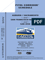 Capitol Corridor Schedule: Auburn / Sacramento - and - San Francisco Bay Area - and - San Jose