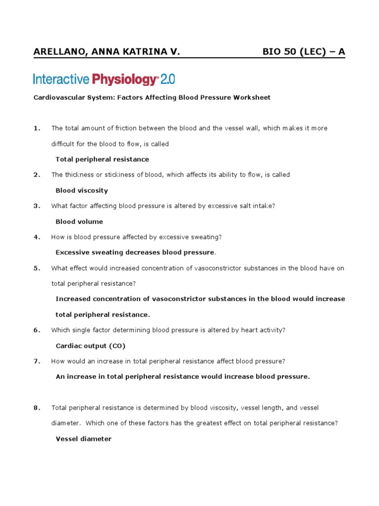 Arellano phbio ip2 factors affecting blood pressure pdf