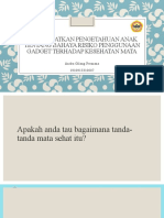 Meningkatkan Pengetahuan Anak Tentang Bahaya Risiko Penggunaan Gadget