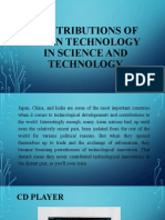Contributions of Asian Technology in Science and Technology