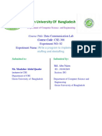 Green University of Bangladesh: Course Title: Data Communication Lab