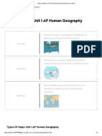 Types of Maps - Unit 1 AP Human Geography Flashcards - Quizlet