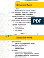 Power Point For Demolition Works - 2020