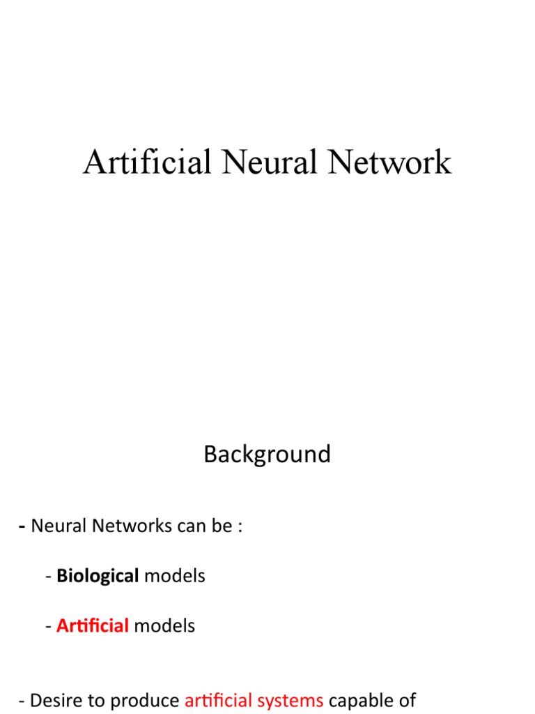 Chapter 07 Artificial Neural Network | PDF | Neuron | Brain
