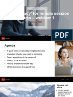 'Getting Ready' For Remote Session Exams - Webinar 1: © Acca Public