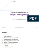 Project Management: General Introduction To