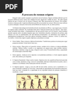 À procura de nossas origens