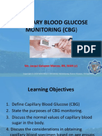 Capillary Blood Glucose Monitoring (CBG)