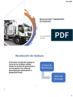 RECOLECCION Y TRANSPORTE DE RESIDUOS