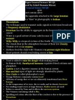 One Paper General Science MCQS 26-03-2021