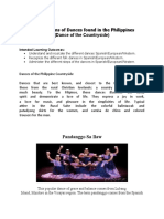 Classifications of Dances Found in The Philippines (Dance of The Countryside)