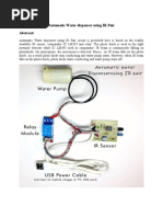 Automatic Water Dispenser Using IR Pair