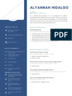 Navy Blue and Black Professional Resume