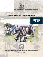 Goat Production Manual: Ministry of Agriculture, Animal Industry and Fisheries