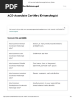 ACE-Associate Certified Entomologist Flashcards - Quizlet