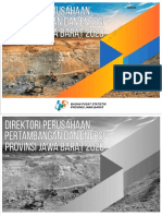 Direktori Perusahaan Pertambangan Dan Energi Provinsi Jawa Barat 2020