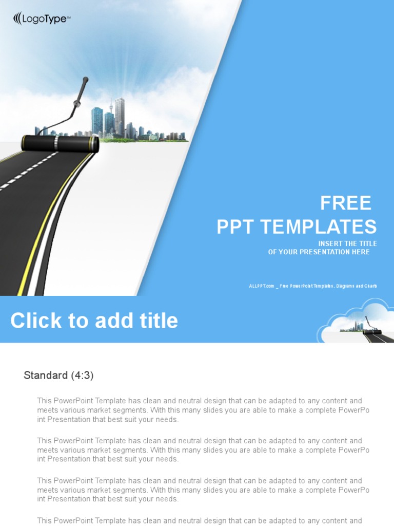 Road Work Industry PowerPoint Templates Standard | PDF | Business ...