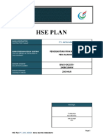 HSE Plan Penggantian Pipa Bawah Tanah 