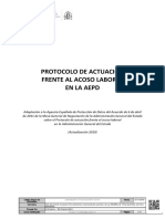 Protocolo Acoso Laboral Aepd 2019