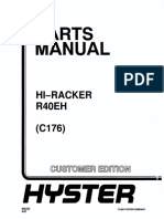 Hyster R40EH (C176) Hi - Racker Forklift Parts Manual