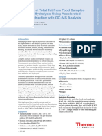 Total Fat Analysis With GCMS