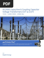 IEC/IEEE Capacitive & Coupling Capacitor Voltage Transformers (CVT & CCVT)