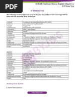 NCERT Solutions Class 9 English Chapter 11 If I Were You