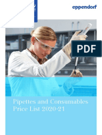 Pipettes and Consumables Price List 2020-21