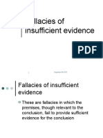 Fallacies of insufficient evidence