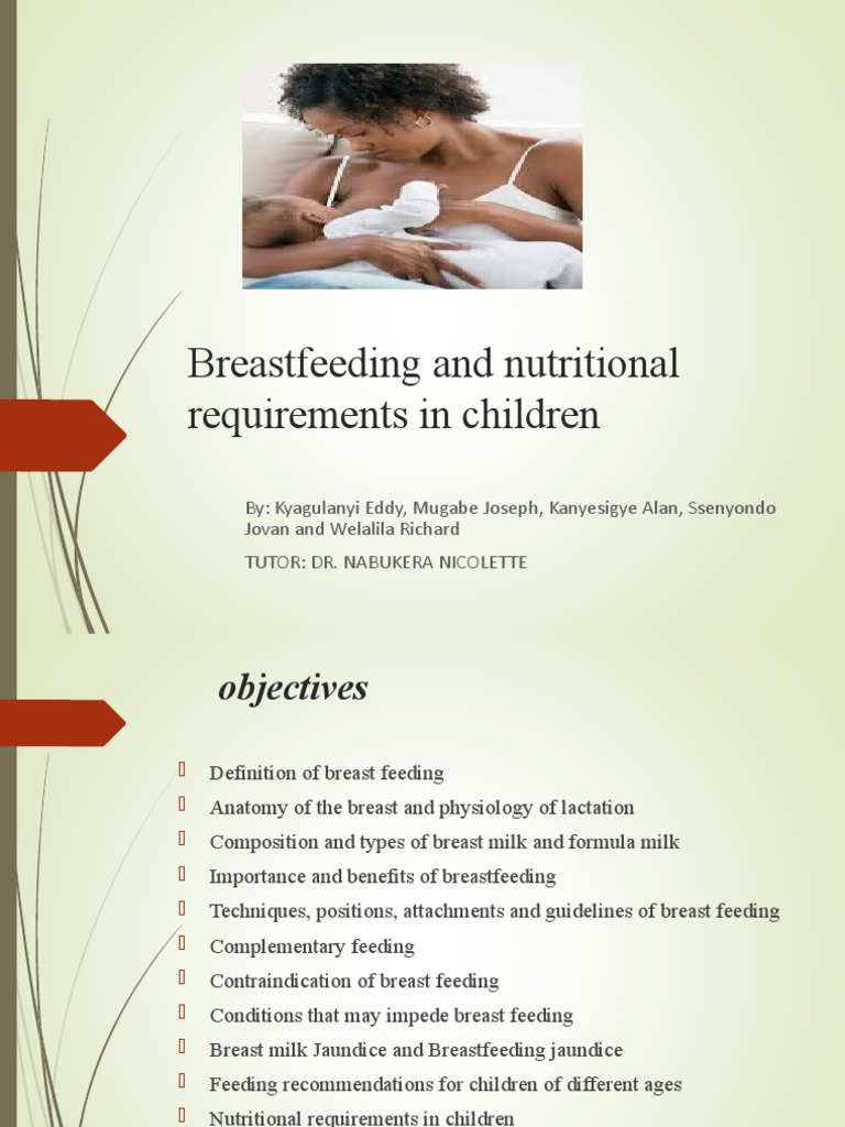 Breastfeeding and Nutritional Requirements in Children PDF