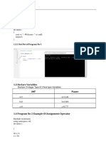 1.2 Program No 1: Lab Manual # 1