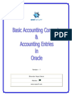Accounting Concepts and Accounting Entries in Oracle