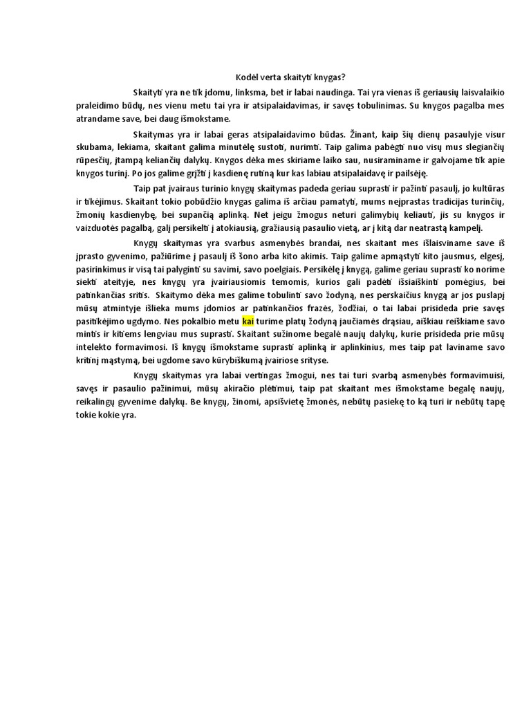 Rašinys | PDF