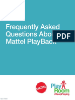 FAQs Mattel PlayBack US