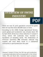 3.0 Overview of Swine Industry 1