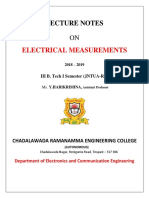 Electrical Measurements - III-I EEE