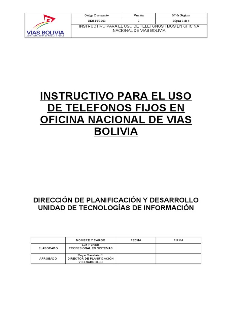 PDF) Funcionamiento Del Teléfono Fijo