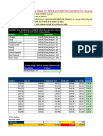 Highline Excel 2013 Class Video 21: INDEX and MATCH Functions For Unusual Lookups 4 Examples