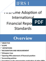 First-Time Adoption of International Financial Reporting Standards
