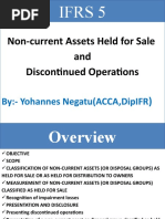 Non-Current Assets Held For Sale and Discontinued Operations