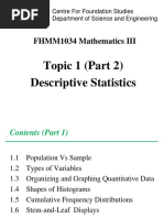 FHMM1034 Topic 1 B Descriptive Statistics Student