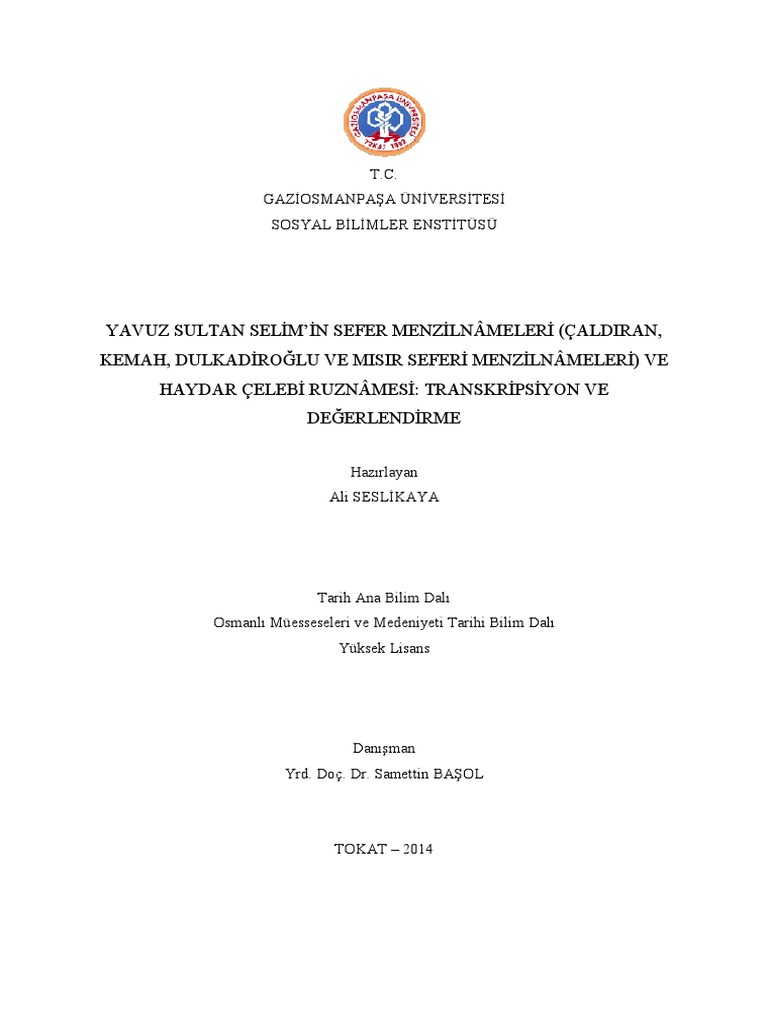 haydar celebi ruznamesi pdf