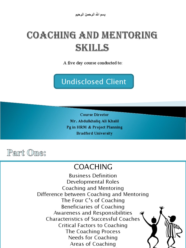 A Five-Day Coaching and Mentoring Course: Enhancing Leadership Skills ...