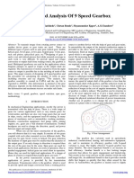 Design and Analysis of 9 Speed Gearbox