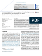 _A numerical approach to the investigation of wind loading on an arrayof ground mounted solar photovoltaic (PV) panels