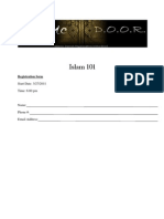 Islam 101 Registration Form